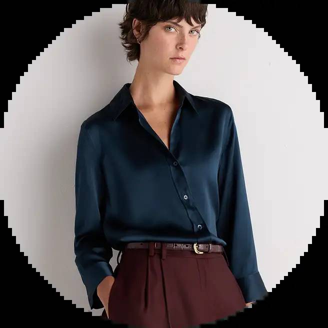 Washable silk shirt